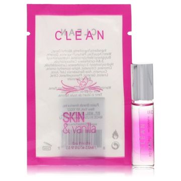 Clean  Skin and Vanilla Clean Skin and Vanilla by Clean Mini Eau Frachie .17 oz for Women 5ml Women