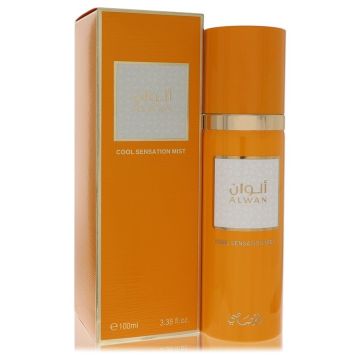 Rasasi  Alwan Rasasi Alwan by Rasasi Cool Sensation Mist (Unisex) 3.38 oz for Men 100ml Unisex